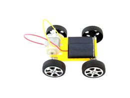 Εκπαιδευτικό ηλιακό Solar αυτοκίνητο σε κίτρινο χρώμα, 8x7.5x3.2 cm, Car kit DIY