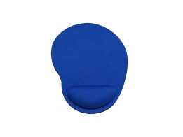 Αντιολισθητικό Mousepad με στήριγμα καρπού, σε μπλε χρώμα, 22x20.5x2.5 cm
