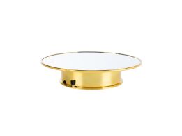 Περιστρεφόμενη βάση καθρέφτης 360 για στούντιο φωτογράφισης, σε χρυσό χρώμα, 25x25x5.5 cm
