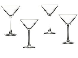 Σετ Γυάλινα Ποτήρια για Cocktail 4 τεμαχίων Χωρητικότητας 190 ml, 10.5x10.5x18 cm