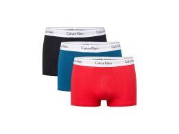 Calvin Klein Σετ ανδρικά μποξεράκια 3 τεμ, κόκκινο, μπλε, μαύρο, Boxers 3-pack set XLarge