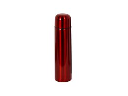 Θερμός από ανοξείδωτο ατσάλι χωρητικότητας 1L, σε μεταλλικό κόκκινο χρώμα, 8x8x31.7 cm
