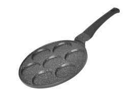 Cheffinger Αντικολλητικό τηγάνι pancake 26 cm, 7 θέσεων, ανοξείδωτο, 21.8x59.5x3.5 cm, CF-CP7