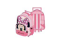 Σχολική τσάντα τρόλεϊ νηπιαγωγείου, Minnie Mouse, πολύχρωμη, 24x12x36 cm