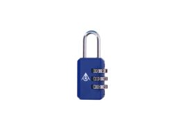 TSA Λουκέτο για αποσκευές με Κωδικό ασφαλείας, 2.4x5.57x1.31cm, Dunlop Travel Lock Μπλε