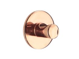 Άγκιστρο μπάνιου στρογγυλό, σε ρόζ χρυσό χρώμα, 4.3x2.5x4.3 cm