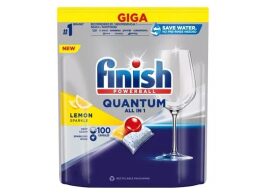 Finish Powerball Quantum All in One Giga Pack 100 Κάψουλες Πλυντηρίου Πιάτων με Άρωμα Λεμόνι