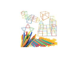 Σετ Εκπαιδευτικά Πλαστικά Καλαμάκια με συνδέσμους 238 τεμαχίων, Educational straws