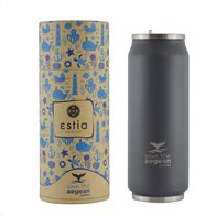 Estia Coffee flask Save the Aegean Grey matte 500ml