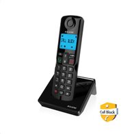 Ασύρματο τηλέφωνο Alcatel  S250 με δυνατότητα αποκλεισμού κλήσεων Μαύρο
