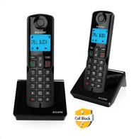 Ασύρματο τηλέφωνο Alcatel  S250 Duo με δυνατότητα αποκλεισμού κλήσεων Μαύρο