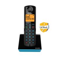 Alcatel Ασύρματο τηλέφωνο με δυνατότητα αποκλεισμού κλήσεων S280 EWE μαύρο/μπλε