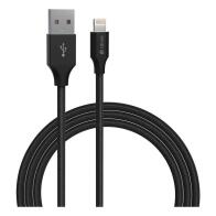 Devia Καλώδιο Σύνδεσης USB 2.0 EC412 Braided USB A σε Lightning 2m Gracious Series Μαύρο