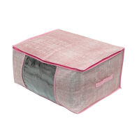 Estia 03-5733 Υφασμάτινη Θήκη Αποθήκευσης Ρούχων σε Ροζ Χρώμα 45x60x30cm 03-5733