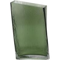 ARTELIBRE Βάζο Πράσινο Γυαλί 14x9x25cm
