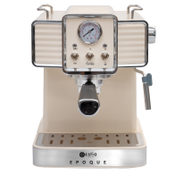Estia Retro Epoque Μηχανή Espresso 1350W Πίεσης 20bar Μπεζ