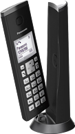 Panasonic Ασύρματο Τηλέφωνο KX-TGK210GRB Μαύρο