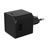 Allocacoc® PowerCube |USBcube Original| Πολύπριζο 4 θέσεων USB-A – Μαύρο