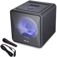 Akai ABTS-B6 Φορητό ηχείο BT karaoke με USB, LED, micro SD, Aux-In, Aux-Out και ενσ. μικ. – 20 W