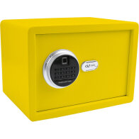 Olympia GOsafe 2.0 120FP GR Yellow Χρηματοκ. με δακτυλικό αποτύπωμα & ηλεκτ. κλειδαριά16L–25x35x25cm