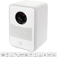 HP CC200/GRS Projector Full HD με λάμπα LED, ενσωματωμένα ηχεία, HDMI, διπλό USB, τηλεχ. και Aux-Out