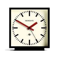Newgate Αναλογικό Ρολόι Επιτραπέζιο Amp Mantel Αθόρυβο Quartz Ακρυλικό Μαύρο, Κόκκινοι Δείκτες