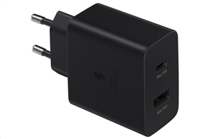 Samsung Fast Travel Charger 35W Dual Type-C & USB Black / No Cable