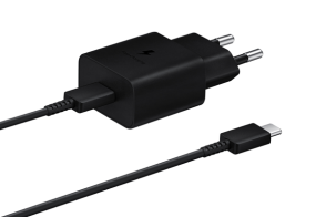 Samsung Fast Travel Charger 15W + Cable Type C To Type C Black