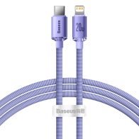 Baseus Crystal Shine Series Cable Type-C to Lightning 20W 1.2m Lilac