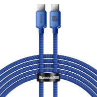 Baseus Crystal Shine Series PD Cable Type-C to Type-C 100W 2m Blue