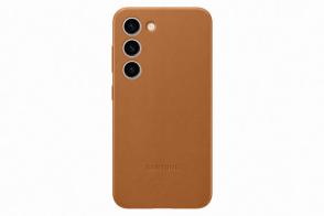 Samsung Leather Cover Galaxy S23 Camel