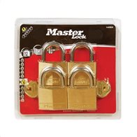 MasterLock Σετ 4 λουκέτα μπρούτζινα 40mm με ίδιο κλειδί
