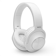 NOD Bluetooth over-ear ακουστικά με μικρόφωνο, σε λευκό χρώμα, PLAYLIST WHITE
