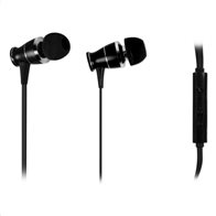 NOD Mεταλλικά ακουστικά με μικρόφωνο, σε μαύρο χρώμα και σύνδεση 3,5mm, L2M BLACK