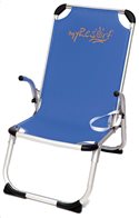 MyResort Καρέκλα Παραλίας Αλουμινίου Ψηλή Πλάτη Μπλε 141-0354-1