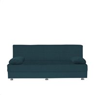 ArteLibre Καναπές Κρεβάτι Τριθέσιος Laura 190x75x80cm Μπλε