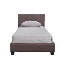 ARTELIBRE Κρεβάτι AZALEA Σκούρο Καφέ PU 213x98x88cm