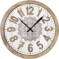 ArteLibre Ρολόι Τοίχου Ξύλο Φ60x4cm