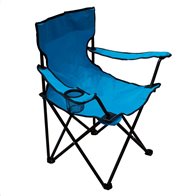 ArteLibre Καρέκλα Παραλίας Μέταλλο/Ύφασμα 50x50x80cm Μπλε
