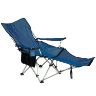 ArteLibre Καρέκλα Ξαπλώστρα Παραλίας Holbox Μέταλλο/Ύφασμα 164x76x86cm Μπλε