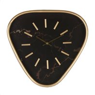 ArteLibre Ρολόι Τοίχου Μαύρο/Χρυσό Μέταλλο/MDF 40x38x6cm