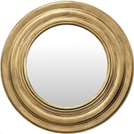 ArteLibre Καθρέπτης Τοίχου Πλαστικό Φ76.2x5.5cm Χρυσό