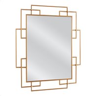 ARTELIBRE Καθρέπτης Τοίχου ARROCH Χρυσό Μέταλλο/Γυαλί 90x1.5x70cm