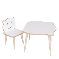 ARTELIBRE Τραπεζάκι Παιδικό AMAHLE Με Κάθισμα Λευκό MDF/Ξύλο 46x50x42cm
