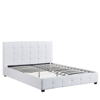 ARTELIBRE Κρεβάτι ABELIA Λευκό PU (Στρώμα 160x200cm)