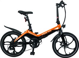 Blaupunkt Σπαστό Ηλεκτρικό Ποδήλατο Πόλης με 6 Ταχύτητες και Δισκόφρενα Fiene 500 20" Πορτοκαλί