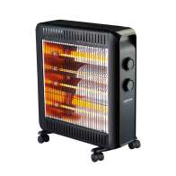 Crystal Home Θερμάστρα Χαλαζία Heat Comfort 2200W Μαύρη