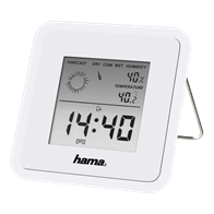 Hama Θερμόμετρο & Υγρόμετρο Επιτραπέζιο Εσωτερικού Χώρου TH50 Λευκό