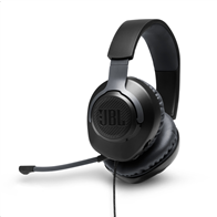 JBL Quantum 100 Over Ear Gaming Headset με σύνδεση 3.5mm Μαύρο