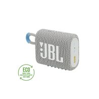 JBL GO3 Eco, Portable Bluetooth Speaker, Waterproof IP67, (White)